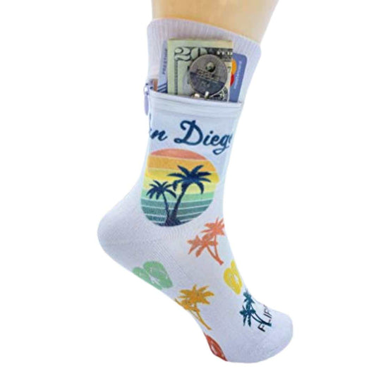 Zipper Sock Wallet - San Diego Sock