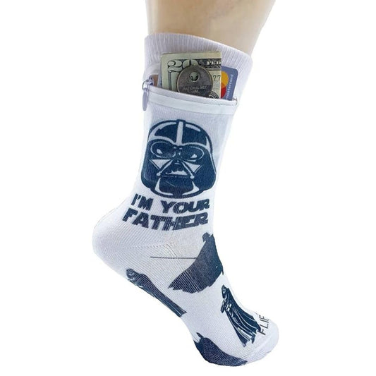 Zipper Sock Wallet - Star Wars Dad Sock