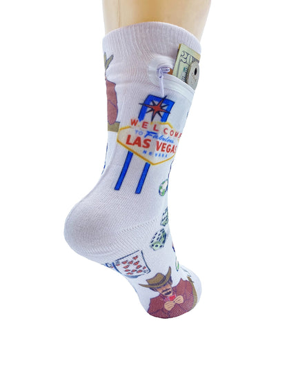 Zipper Sock Wallet - Las Vegas Sock