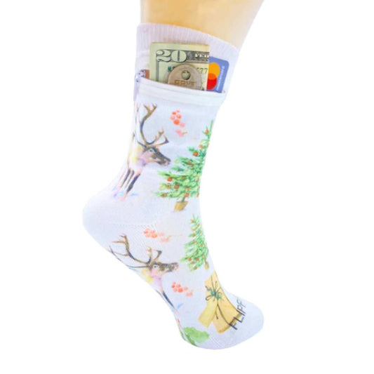 Zipper Sock Wallet - Christmas 2 Sock