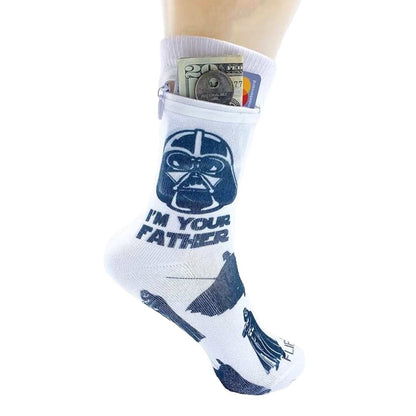 Zipper Sock Wallet - Star Wars Dad Sock