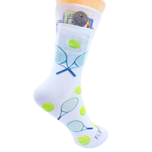 Zipper Sock Wallet - Tennis