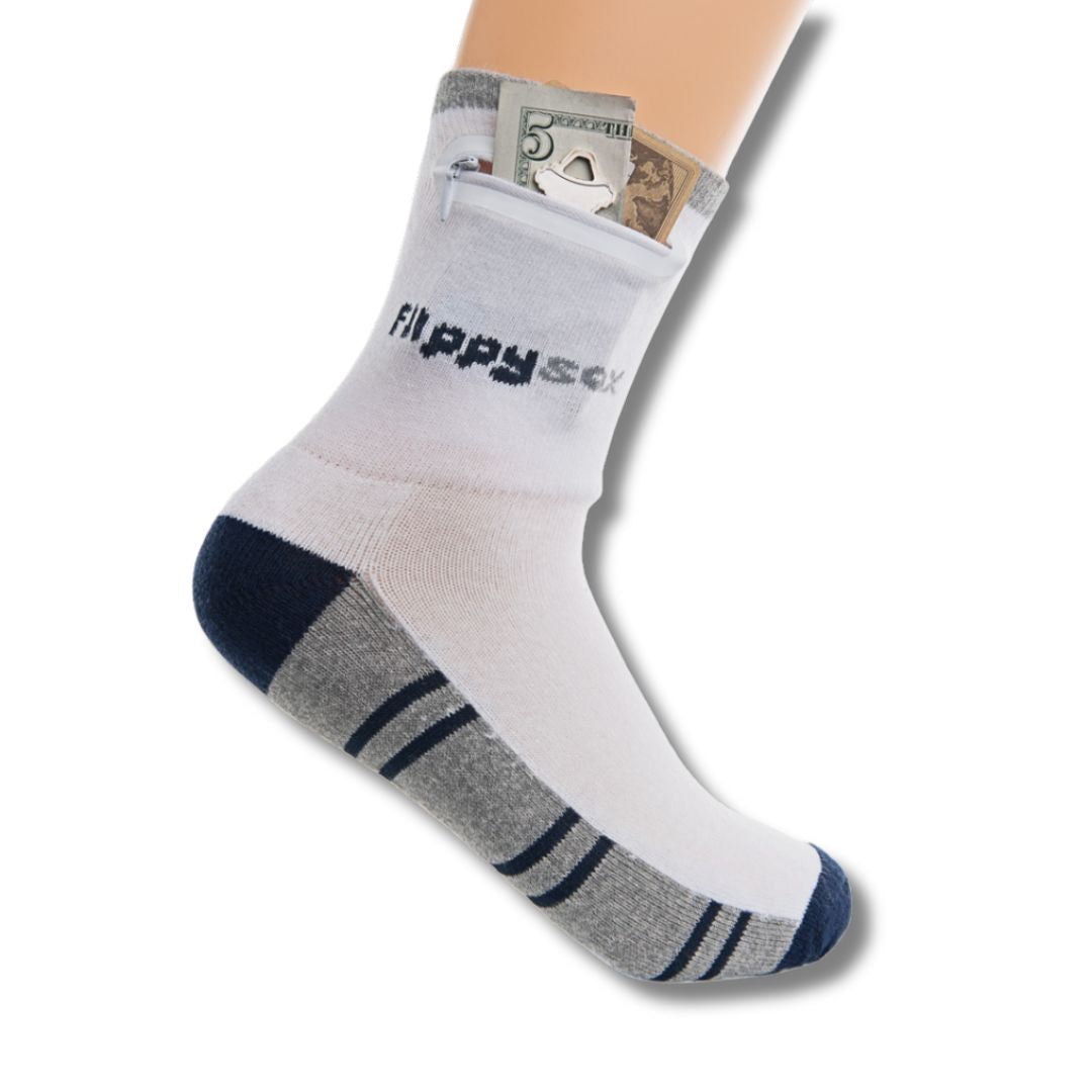 FlippySox - Zippered Sock Wallet
