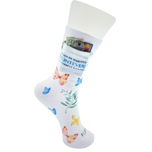 Zipper mPathy Sock Wallet - Monteverde Butterfly Garden