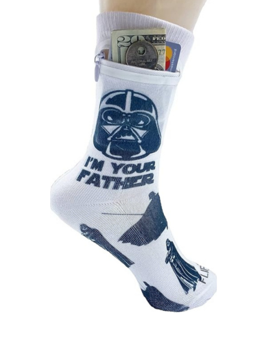 Zipper Sock Wallet - Star Wars Dad Sock