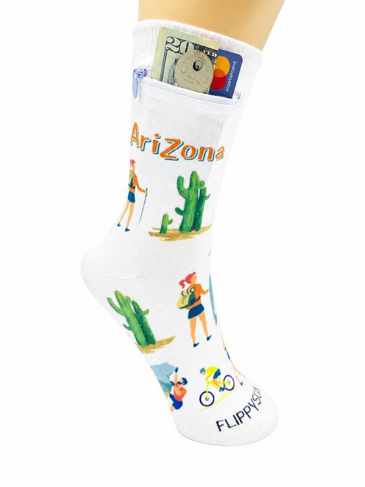 Zipper Sock Wallet - Arizona Sock