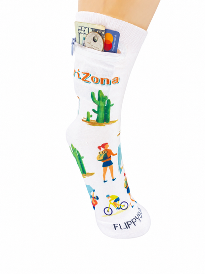 Zipper Sock Wallet - Arizona Sock