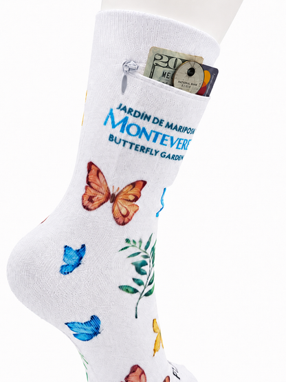 Zipper mPathy Sock Wallet - Monteverde Butterfly Garden