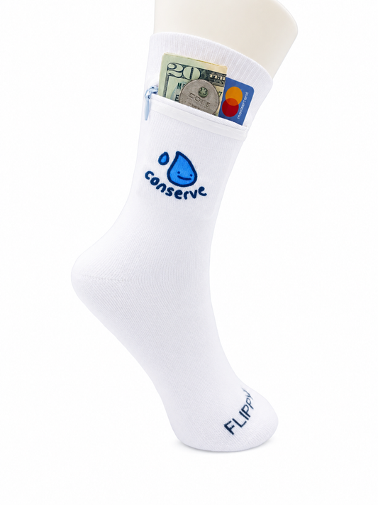Zipper mPathy Sock Wallet - Conserve
