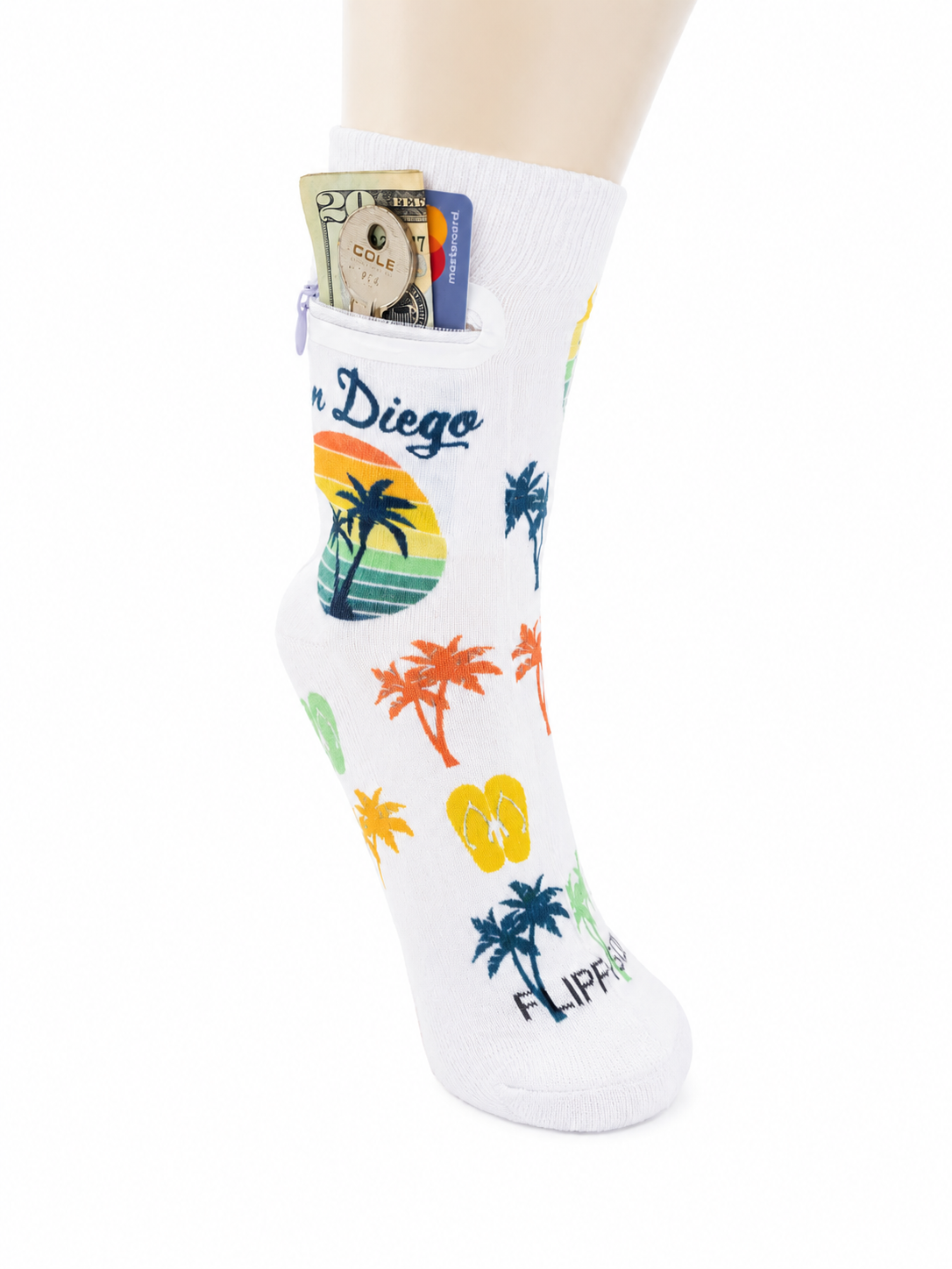 Zipper Sock Wallet - San Diego Sock