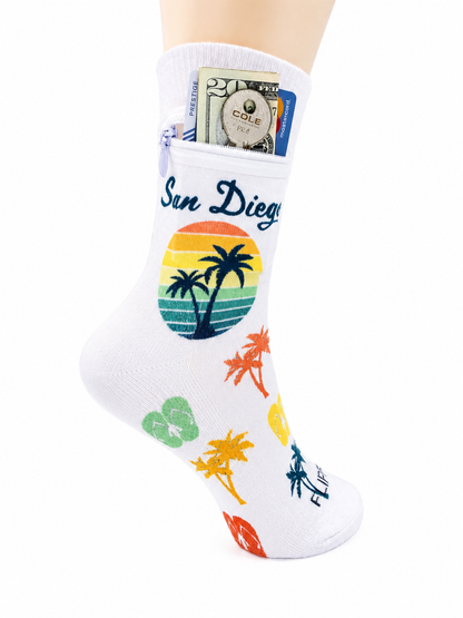 Zipper Sock Wallet - San Diego Sock