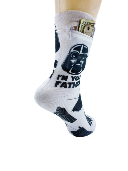 Zipper Sock Wallet - Star Wars Dad Sock