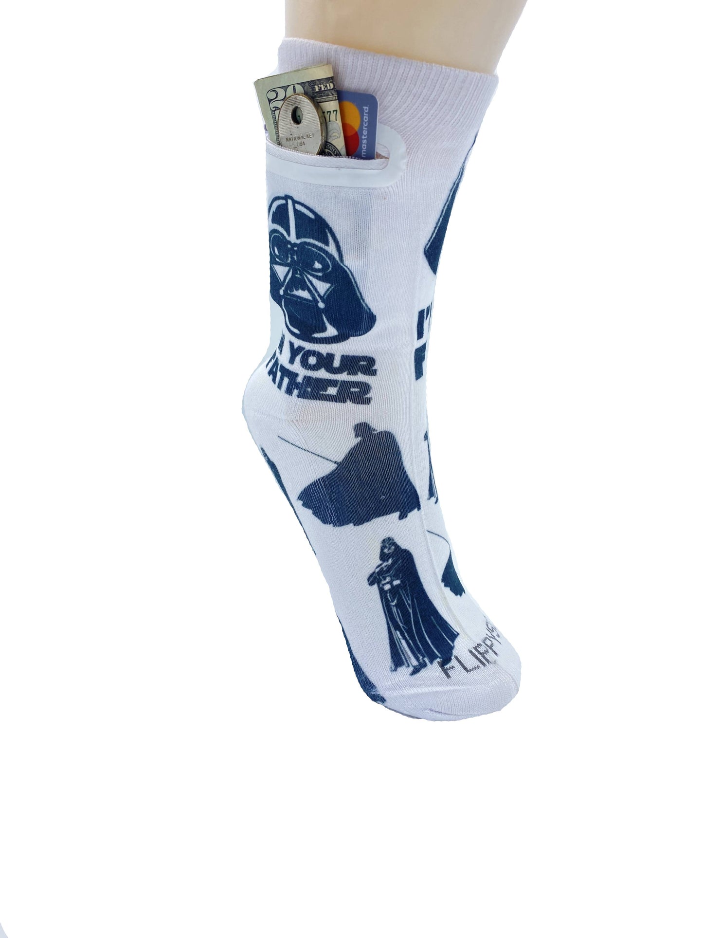 Zipper Sock Wallet - Star Wars Dad Sock