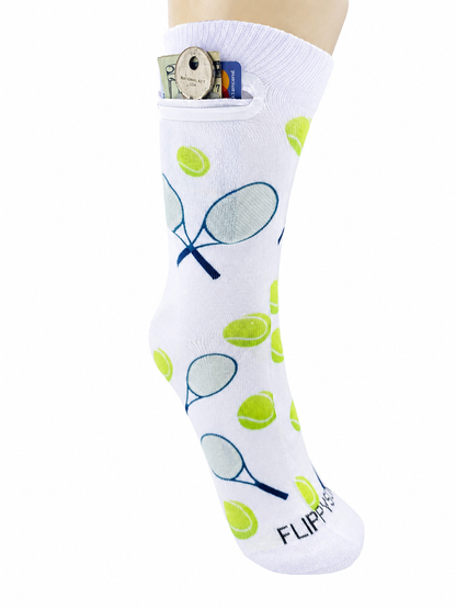 Zipper Sock Wallet - Tennis